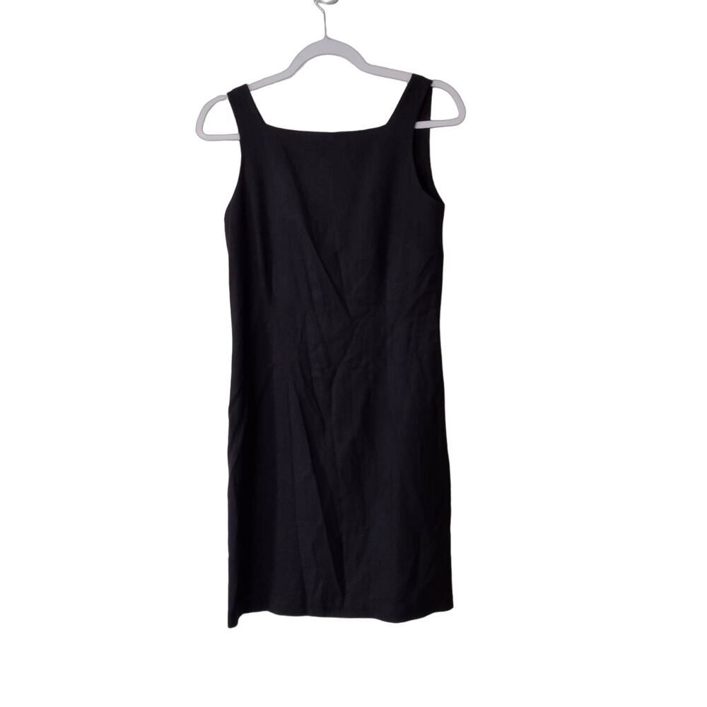 Vintage Tommy Bahama Black Silk Sheath Dress Size 6